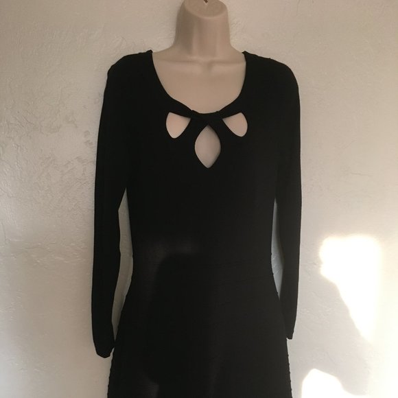 INC International Concepts Black Sweater Dress L - Picture 3 of 8